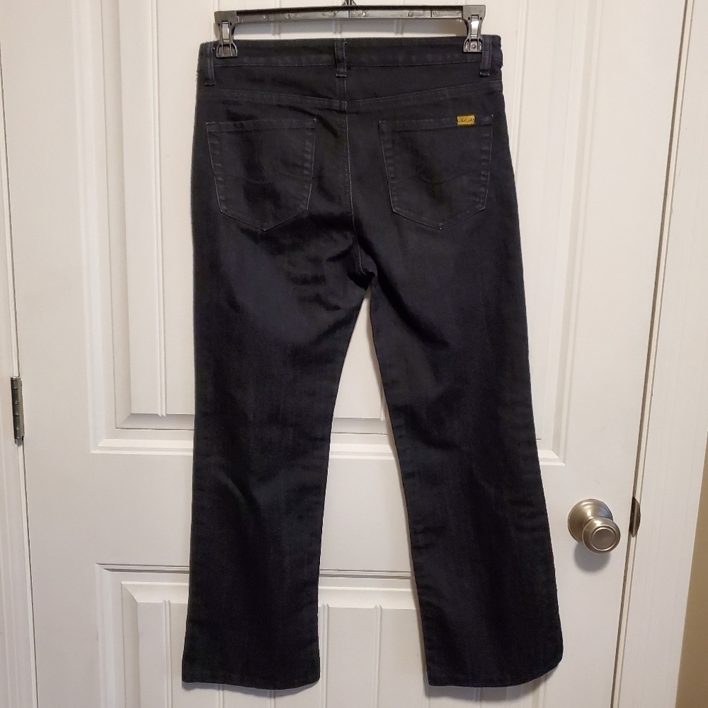 Bill Blass Stretch Bootcut Dark Jeans Size 6 - Picture 3 of 6